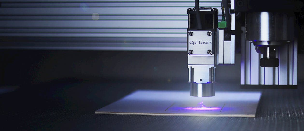 Precision laser engraving in action